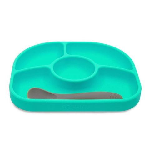 Bộ khay ăn kèm thìa silicone (FDA) Bbluv Yumi