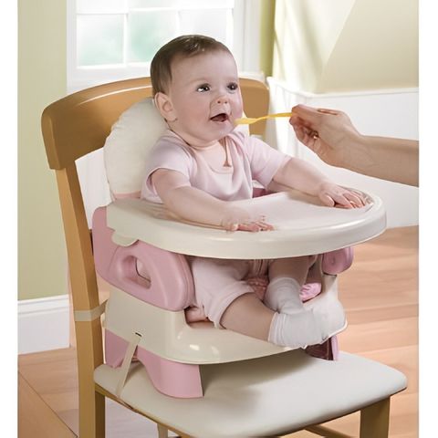 Ghế ngồi ăn trẻ em nâng hạ độ cao nhựa (Màu hồng)