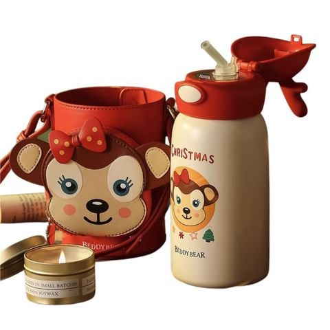 Bình nước Beddy Bear giữ nhiệt hình khỉ 600ml