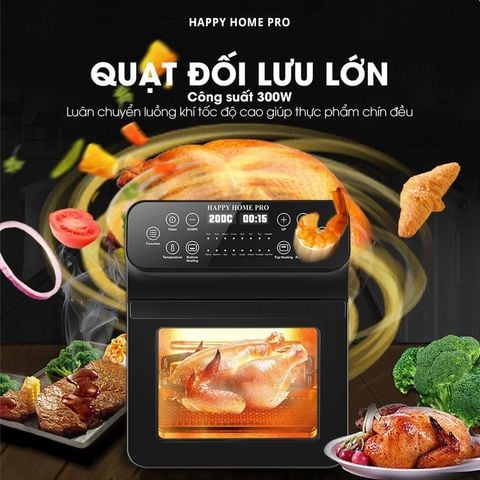 Nồi chiên không dầu điện tử Happy Home Pro 15L