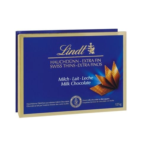 Sô-cô-la Lindt Swiss Milk Thins 125g