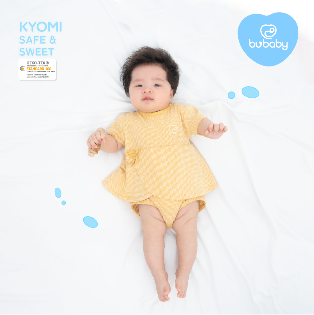 BBC031 Bodychip cài vai ngắn tay kẻ