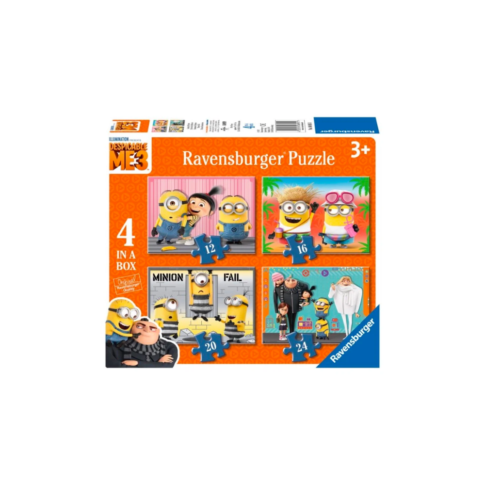 BỘ XẾP HÌNH PUZZLE MINIONS 4 BỘ 12/16/20/24 RAVENSBURGER