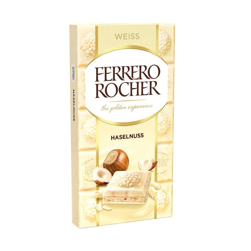 SOCOLA TRẮNG HẠT PHỈ FERRERO RAFFAELLO DẠNG THANH 90G