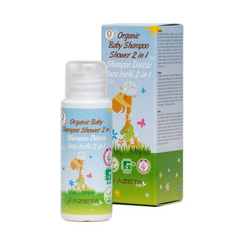Dầu tắm gội organic 2 in 1 Azetabio Ý