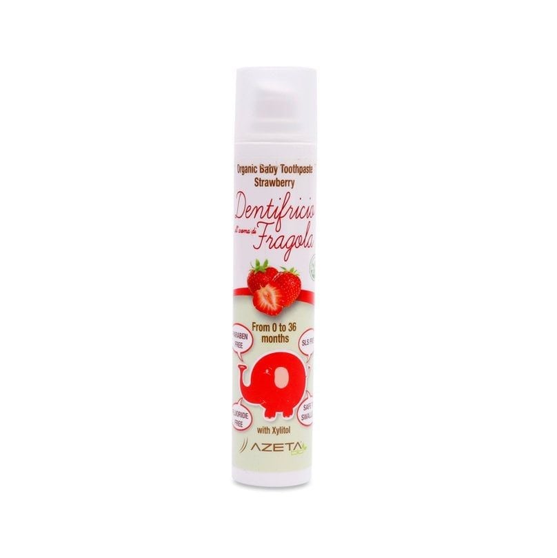 KEM ĐÁNH RĂNG HỮU CƠ DẠNG GEL AZETABIO VỊ DÂU TÂY (0-3 TUỔI)