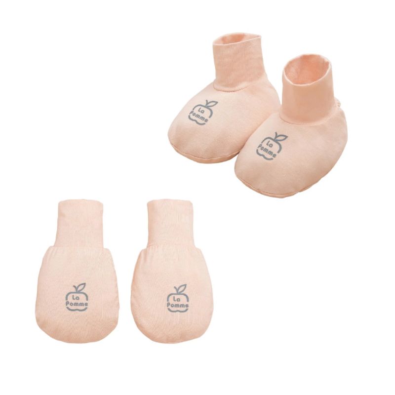 Set bao tay bao chân La Pomme Puppy màu Be