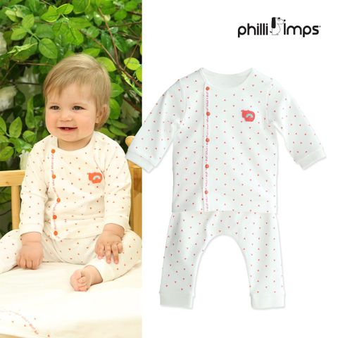 Bộ quần áo liền cho bé Philli&Imps họa tiết quả cam size 80 cm