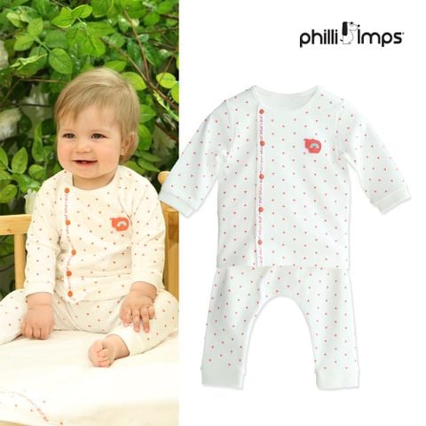 Bộ quần áo liền cho bé Philli&Imps họa tiết quả cam size 90 cm