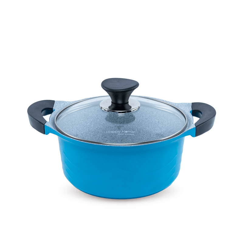 Nồi Cote chống dính tráng sứ dáng thông dụng màu xanh dương size 20cm - 2.31L