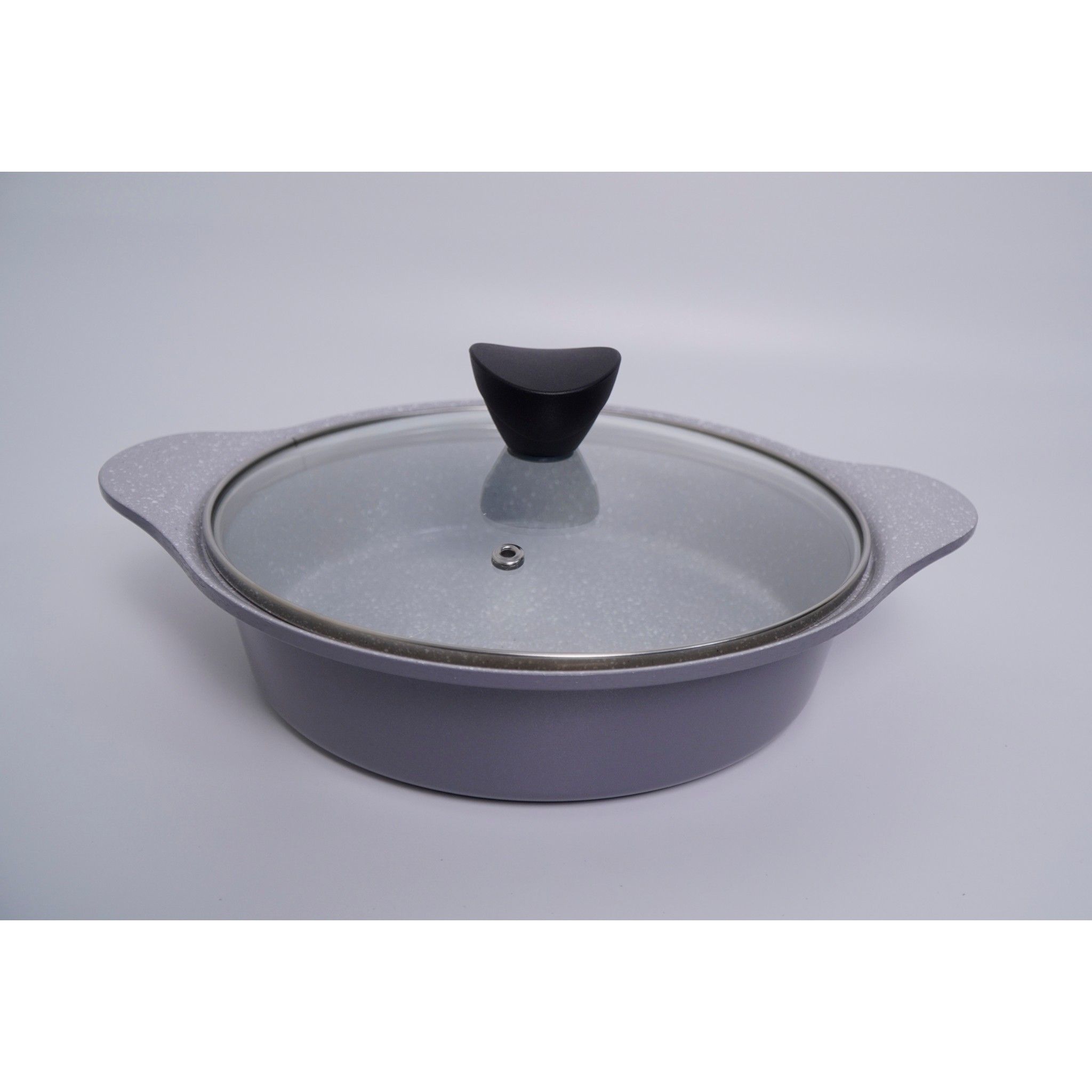 NỒI TRÁNG SỨ ĐÁY TỪ BELLOS CERAMIC COATING POT IH MÀU XÁM SIZE 22CM