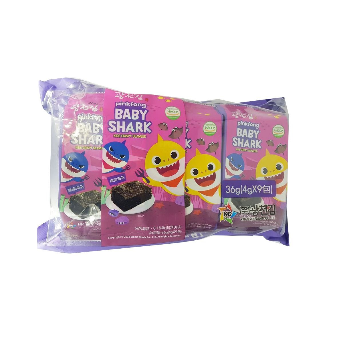 Rong biển hữu cơ Organic Pink Fong pack 9 gói