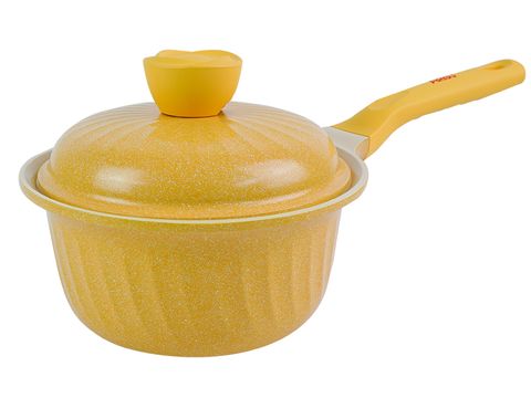 Quánh kháng khuẩn Happy Home Anti Bacterial Saucepan màu vàng size 18cm