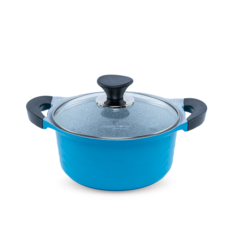 Nồi kháng khuẩn Happy Home Anti Bacterial Pot màu xanh dương size 20cm