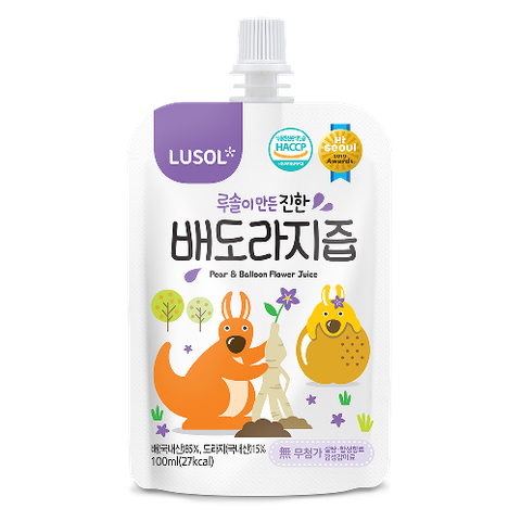 Nước ép lê, rễ hoa chuông đen nguyên chất LUSOL 100ml