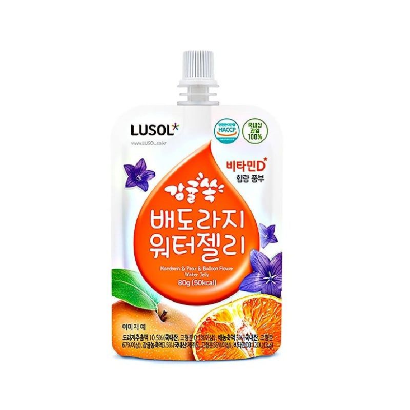 Nước thạch Lusol vị Lê, quýt, rễ hoa chuông đen