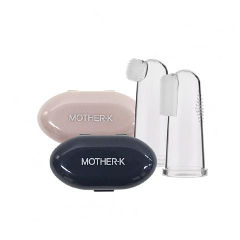 Bộ 2 bàn chải rơ lưỡi Silicon Mother-K Hàn Quốc
