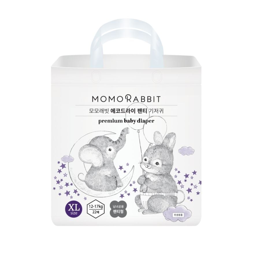 BỈM QUẦN BAN ĐÊM MOMO RABBIT BABY PANTY DIAPERS SIZE XL