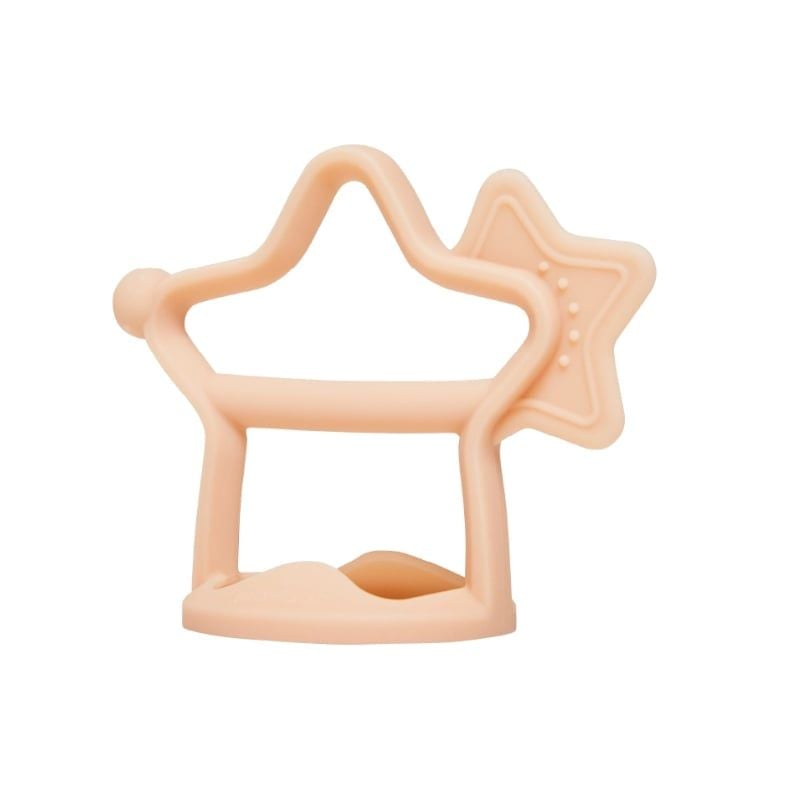GẶM NƯỚU MOYUUM TEETHER NGÔI SAO MÀU BE
