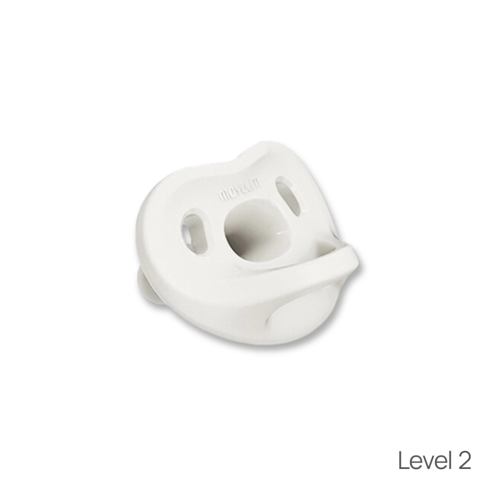 TY NGẬM 100% SILICON CAO CẤP MOYUUM SIZE 3 MÀU TRẮNG (6+ THÁNG)