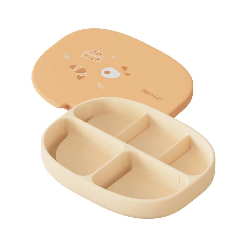 KHAY ĂN DẶM MOYUUM SILICONE SUCTION PLATE MÀU VÀNG