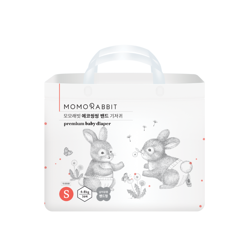 BỈM DÁN MOMO RABBIT BABY BAND DIAPERS SIZE S