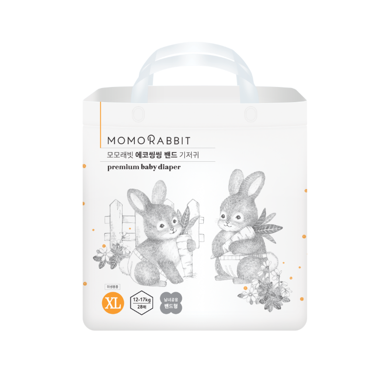 BỈM DÁN MOMO RABBIT BABY BAND DIAPERS SIZE XL