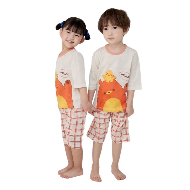 Bộ pijama lửng Olomimi bé trai/bé gái Hello Bear