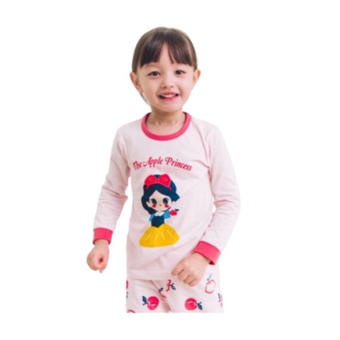 Bộ pijama Olomimi dài tay bé gái Apple Princess