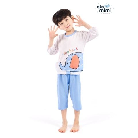 Bộ pijama lửng Olomimi bé trai Zoo