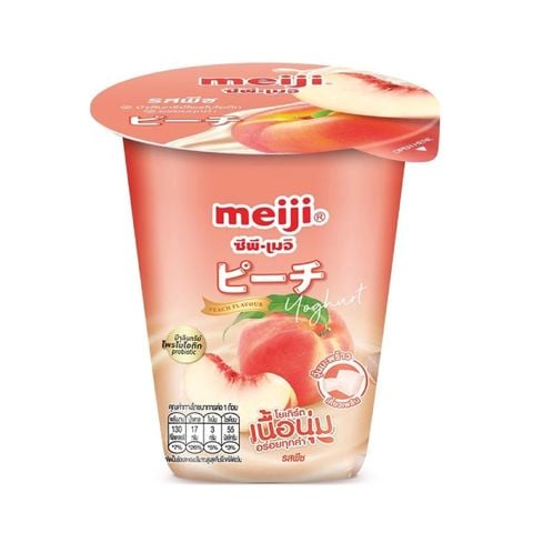 Sữa chua thạch dừa vị đào Meiji 135g