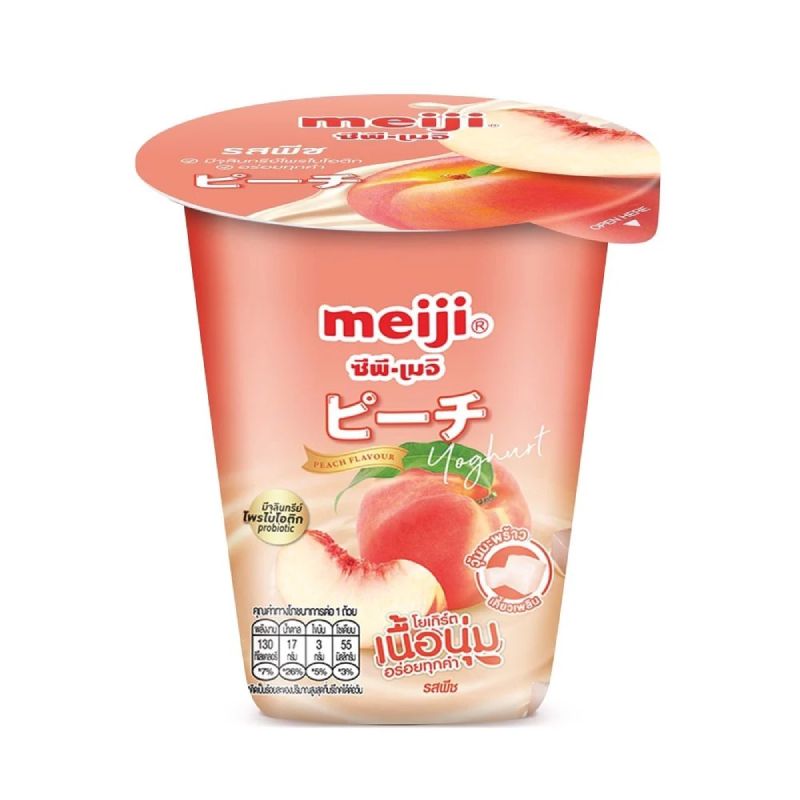 Sữa chua thạch dừa vị đào Meiji 135g