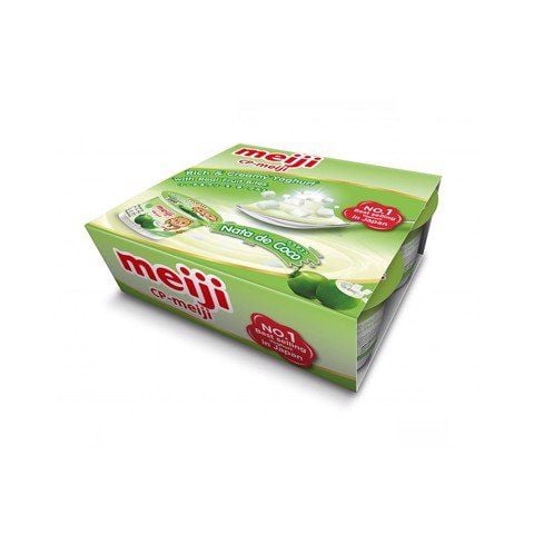 Sữa chua Meiji thạch dừa 90g lốc 4 hộp