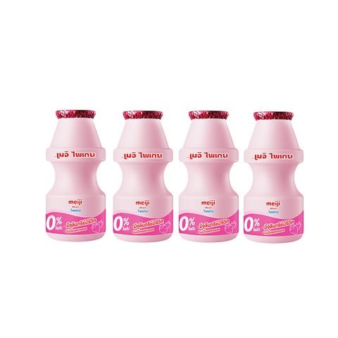 Sữa chua uống Meiji dâu tây 85ml lốc 4 chai