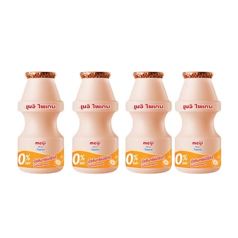 Sữa chua uống Meiji cam 85 ml lốc 4 chai