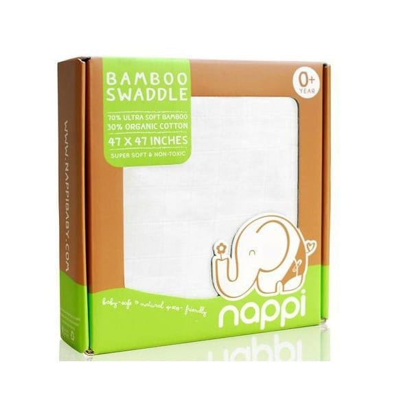 KHĂN SỢI TRE ĐA CHỨC NĂNG 120X120CM TRẮNG NAPPI