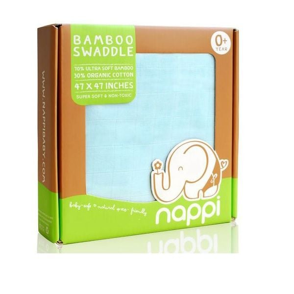 KHĂN SỢI TRE ĐA CHỨC NĂNG 120X120CM XANH NAPPI