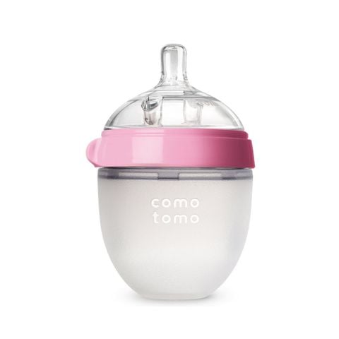 Bình sữa silicone Comotomo 150ml - Hồng