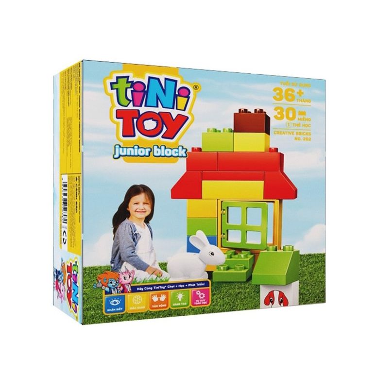 ĐỒ CHƠI LẮP RÁP JUNIOR BLOCK CREATIVE BRICKS NGÔI NHÀ