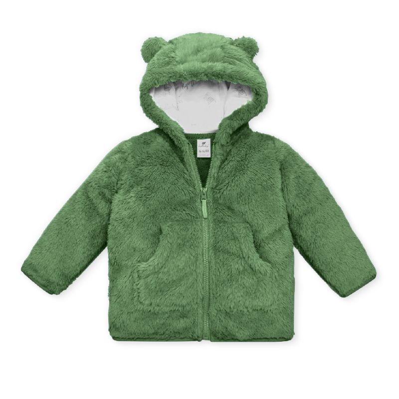 ÁO KHOÁC LULLABY KÉO KHÓA CÓ MŨ NH511M MÀU XANH GREEN
