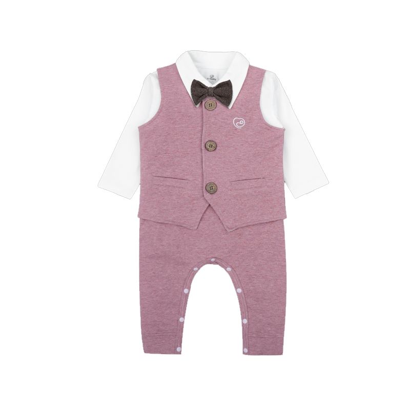 SET BU BABY VEST KÈM BODY DÀI KYOMI FEELING HỒNG ĐẬM