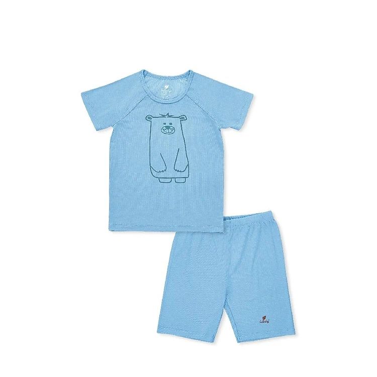 BỘ LULLABY CỘC TAY RAGLAN NH123V - XANH BLUE