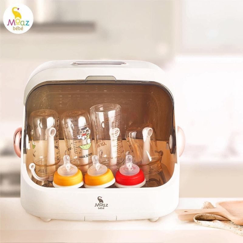 MÁY ÚP BÌNH SỮA TIỆT TRÙNG SẤY KHÔ UVC MOAZBEBE MB 044