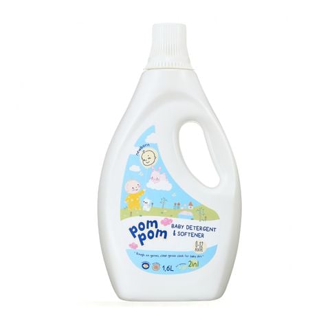 Nước giặt xả Pom Pom Newborn (0-12 tháng) bình 1600ml