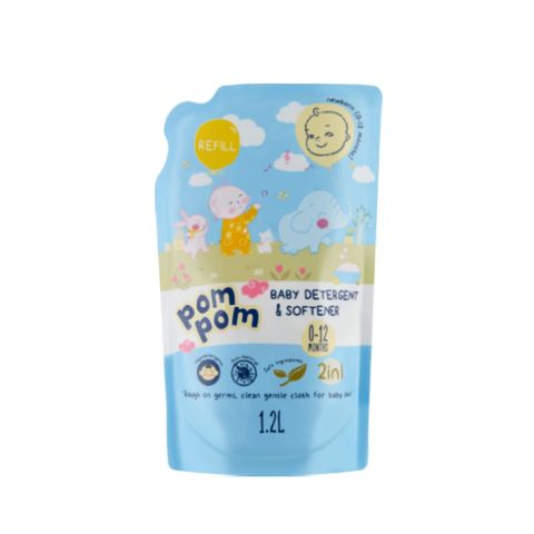 Nước giặt xả Pom Pom Newborn (0-12 tháng) túi 1200ml