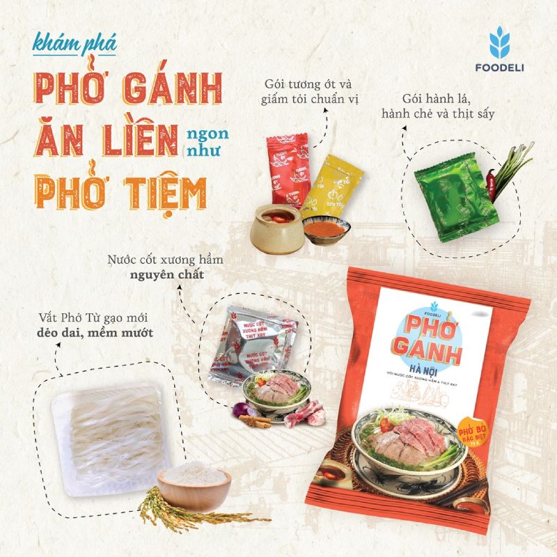 Phở Gánh Hà Nội hương vị bò 75g - SNPVN01