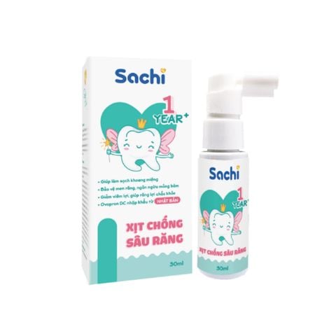 Xịt chống sâu răng Sachi 12M+ 30ml