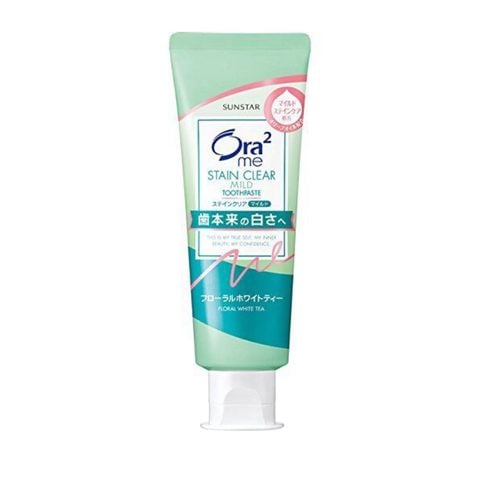 Kem đánh răng Sunstar Ora2 Stain Clear hương hoa trà 130g