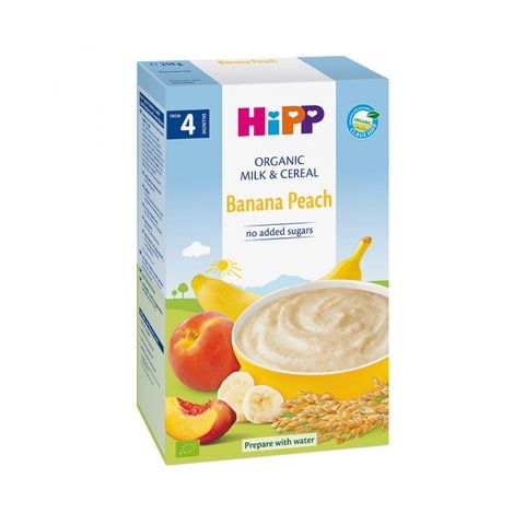 Bột sữa DD Hipp Chuối Đào 250g