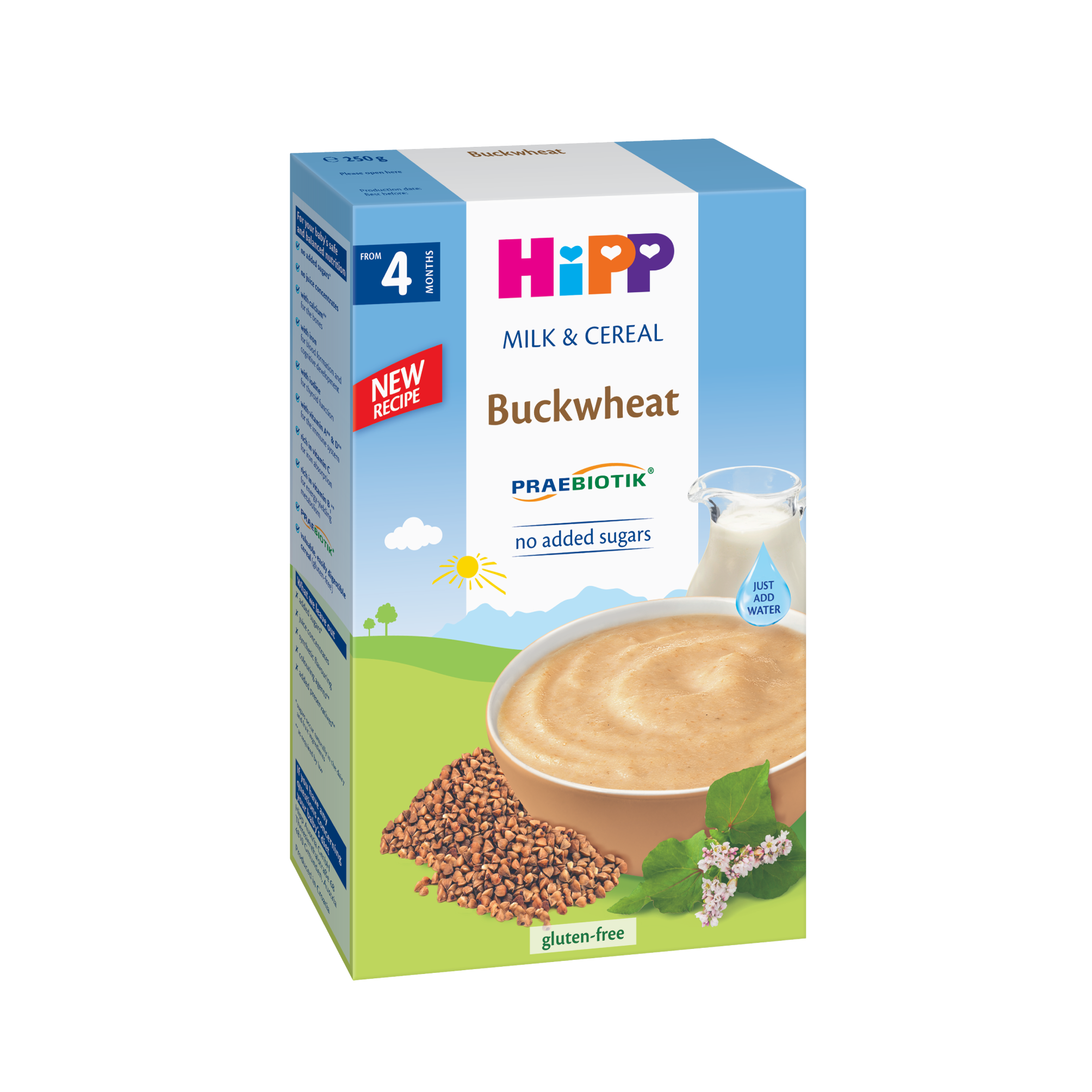 Bột sữa DD Hipp Kiều mạch 250g 4m+